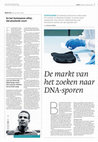 Research paper thumbnail of De markt van het zoeken naar DNA-sporen (Trouw, 2 August 2019)