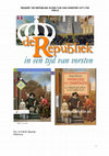 Research paper thumbnail of Reader "Republiek in een tijd van Vorsten 1477-1702" 