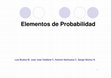 Research paper thumbnail of Elementos de Probabilidad