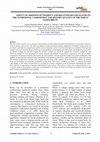 Research paper thumbnail of EFFECT OF ADDITION OF TIGERNUT AND DEFATTED SESAME FLOURS ON THE NUTRITIONAL COMPOSITION AND SENSORY QUALITY OF THE WHEAT BASED BREAD