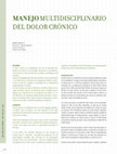 Research paper thumbnail of MANEJO MULTIDISCIPLINARIO DEL DOLOR CRÓNICO