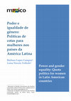 Research paper thumbnail of Poder e igualdade de gênero: políticas de cotas para mulheres nos países da América Latina