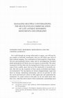 Research paper thumbnail of Managing Multiple Conversations: The Multileveled Communication of Late Antique Honorific Monuments and Epigraphy.