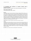 Research paper thumbnail of La investigación sobre traducción en Argentina: situación actual y perspectivas de futuro. 
Research on translation in Argentina: current situation and perspectives for the future