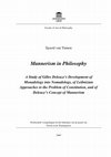 Research paper thumbnail of Mannerism in Philosophy. Introduction (2009)