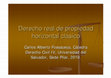 Research paper thumbnail of Derecho real de propiedad horizontal