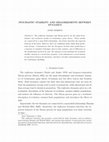 Research paper thumbnail of Stochastic Stability and Disagreements Between Dynamics