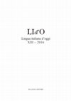 Research paper thumbnail of LId'O Lingua italiana d'oggi XIII -2016 BULZONI EDITORE