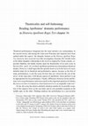 Research paper thumbnail of Theatricality and self-fashioning:  Reading Apollonius’ dramatic performance  in Historia Apollonii Regis Tyri chapter 16