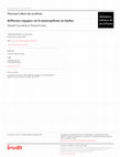 Research paper thumbnail of Réflexions engagées sur le municipalisme au Québec