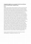 Research paper thumbnail of "I thought this, Right Here, was a community": Liberal Irony and Rortyan Rhetoric in Michael Chabon's Telegraph Avenue