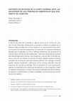 Research paper thumbnail of CRITERIOS DE REVISIÓN DE LA CORTE SUPREMA ANTE LAS DECISIONES DE LOS TRIBUNALES AMBIENTALES QUE SON OBJETO DE CASACIÓN