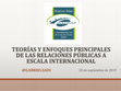 Research paper thumbnail of Teorías y enfoques principales de las relaciones públicas a escala internacional