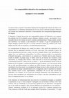 Research paper thumbnail of Les responsabilités éducatives des enseignants de langue : enseigner à vivre-ensemble