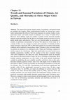 Research paper thumbnail of Trends and Seasonal Variations of Climate, Air Quality, and Mortality in Three Major Cities in Taiwan