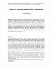 Research paper thumbnail of 'Same-Sex Marriage and the Irish Constitution' in Chan, PWC (ed)  Protection of sexual minorities since Stonewall: progress and stalemate in developed and developing countries