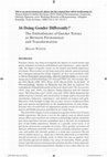 Research paper thumbnail of Doing Gender Differently. The Embodiment of Gender Norms as Between Permanence and Transformation