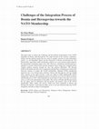 Research paper thumbnail of Challenges of the Integration Process of Bosnia and Herzegovina towards the NATO Membership