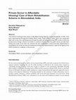 Research paper thumbnail of Private Sector in Affordable Housing? Case of Slum Rehabilitation Scheme in Ahmedabad, India