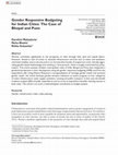 Research paper thumbnail of Gender Responsive Budgeting for Indian Cities: The Case of Bhopal and Pune