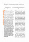 Research paper thumbnail of Lapland's war junk is important northern cultural heritage (Popular paper in Finnish: Lapin sotaromu on tärkeää pohjoista kulttuuriperintöä) (2018)