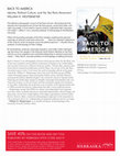 Research paper thumbnail of Back to America: Identity, Political Culture, and the Tea Party Movement