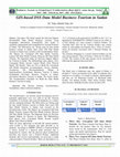 Research paper thumbnail of GIS-based GIS DSS Data Model Business Tourism in Sudan