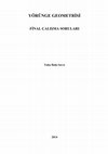 Research paper thumbnail of YÖRÜNGE GEOMETRİSİ ÇALIŞMA SORULARI