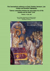 Research paper thumbnail of First International Conference on Early Christian Literature, Late Antique and Byzantine Hagiography - 'Literary connections between the Apocryphal Acts of the Apostles and the Saints' Lives'