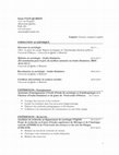 Research paper thumbnail of CV Samie Page Quirion automne 2019