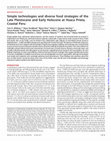 Research paper thumbnail of Simple technologies and diverse food strategies of the Late Pleistocene and Early Holocene at Huaca Prieta, Coastal Peru