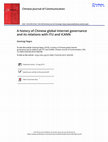 Research paper thumbnail of A history of Chinese global Internet governance and its relations with ITU and ICANN