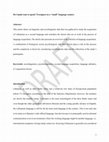 Research paper thumbnail of Do I need want to speak? Foreigners in a “small” language country