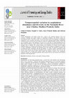 Research paper thumbnail of Temporospatial variation in zooplankton abundance and diversity in the Narmada River near Chutka, Madhya Pradesh, India