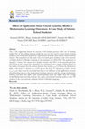 Research paper thumbnail of Effect of Application Smart Circuit Learning Media to Mathematics Learning Outcomes: A Case Study of Islamic School Students