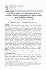 Research paper thumbnail of Development of Physics-Tier Tests (PysTT) to Measure Students' Conceptual Understanding and Creative Thinking Skills: A Qualitative Synthesis