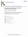 Research paper thumbnail of The asymmetry of economic growth and the carbon intensity of well-being