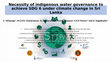 Research paper thumbnail of Necessity of indigenous water governance to achieve SDG 6 under climate change in Sri Lanka