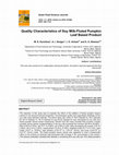 Research paper thumbnail of Quality Characteristics of Soy Milk-Fluted Pumpkin Leaf Based Product