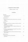 Research paper thumbnail of TOC: Iranian Cosmopolitanism, A Special Issue of Comparative Islamic Studies