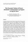 Research paper thumbnail of The Peasants' Notion of Peace: Kinabuhi sa Kinaiyahan ug Gugma sa Isig ka Tawo