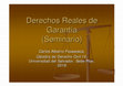 Research paper thumbnail of Derechos Reales  de Garantía (Seminario)