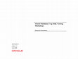 Research paper thumbnail of Oracle Database 11g: SQL Tuning Workshop Electronic Presentation