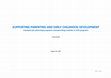 Research paper thumbnail of SUPPORTING PARENTING AND EARLY CHILDHOOD DEVELOPMENT Examples for Parenting Programs and Parenting Modules in ECD Programs (Final Draft)