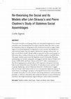 Research paper thumbnail of Re-theorising the Social and Its Models after Lévi-Strauss’s and Pierre Clastres’s Study of Stateless Social Assemblages [2019] / Scholarly Article