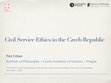 Research paper thumbnail of Civil Service Ethics in the Czech Republic: Recent Developments and Challenges