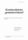 Research paper thumbnail of El coche eléctrico ¿presente o futuro