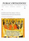 Research paper thumbnail of WOMEN AND THE CREED: "FOR US HUMANS AND FOR OUR SALVATION"