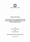 Research paper thumbnail of LA POTESTAD DE LA ADMINISTRACIÓN PARA EXIGIR LA REPARACIÓN DE LOS DAÑOS AMBIENTALES