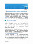 Research paper thumbnail of Cómo elaborar un marco conceptual